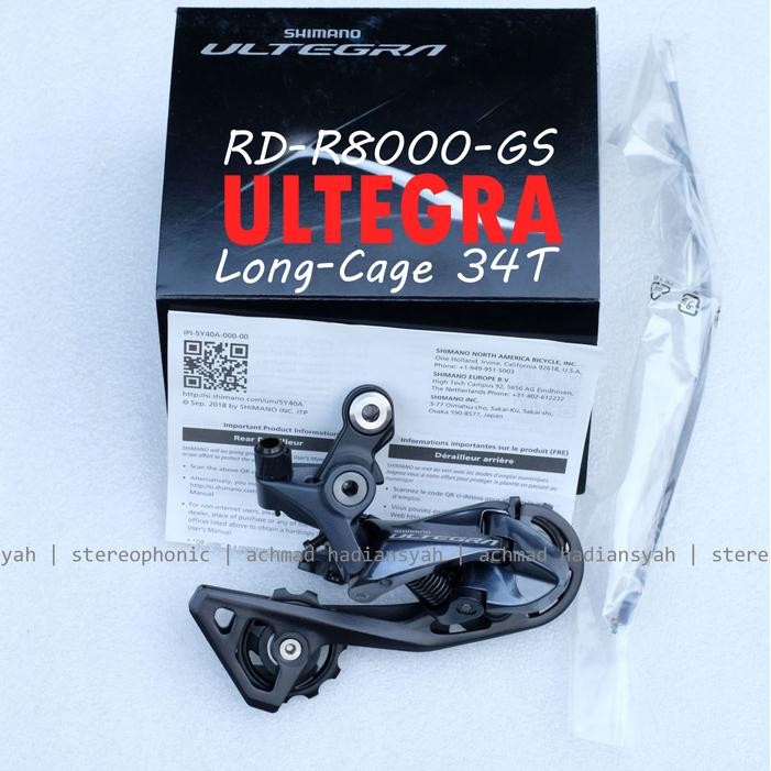 Rd Ultegra R8000 Gs Long Cage Max 34T Rd R8000 Gs Rd Gs R8000 Medium