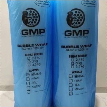 

GMP 3kg Bubble wrap bubblewrap plastik 500 x 125 warna bening & hitam