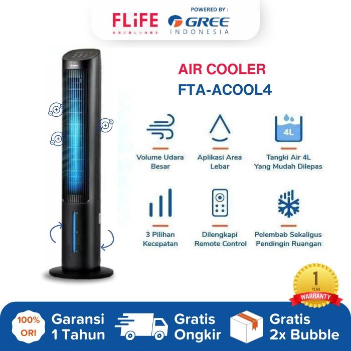 Gree - Air Cooler Gta-Acool4 / Gree Tower Fan Air Cooler Gta Acool4 Pasti Ori