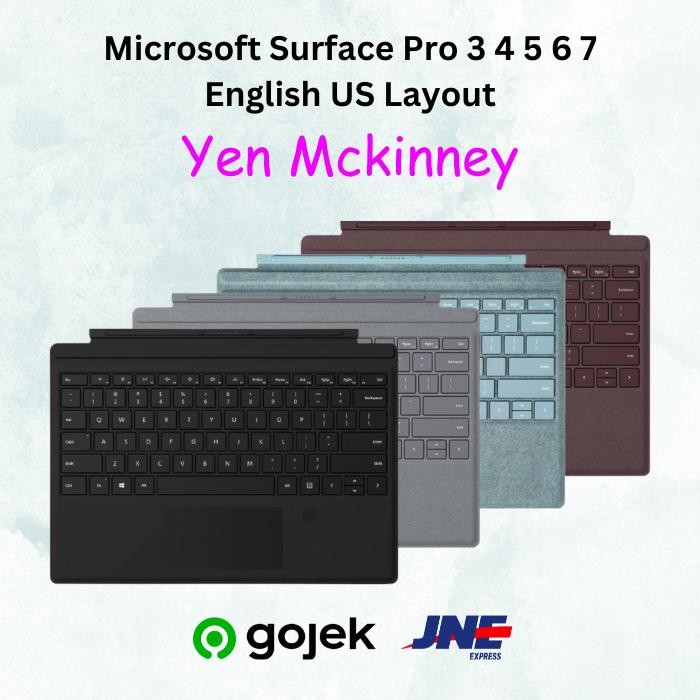 Microsoft Surface Pro 3 4 5 6 7 Keyboard Type Cover