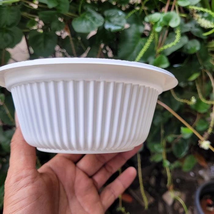 Mangkok Plastik Sekali Pakai 450 Ml Merk Mulia Pack M 450 Ml Isi 50 Pcs / Mangkok Soto Baso Pasti