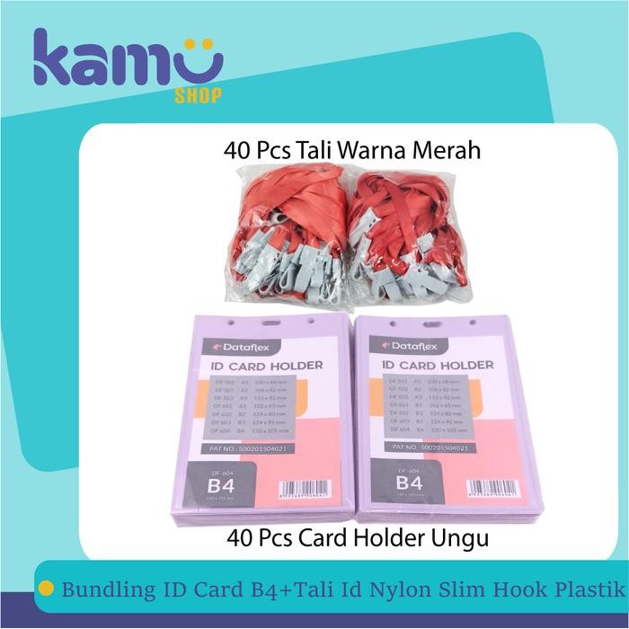 

Ready- Bundling Id Card B4 + Tali Id Nylon Slim Hook Plastik - Cbt Nylk