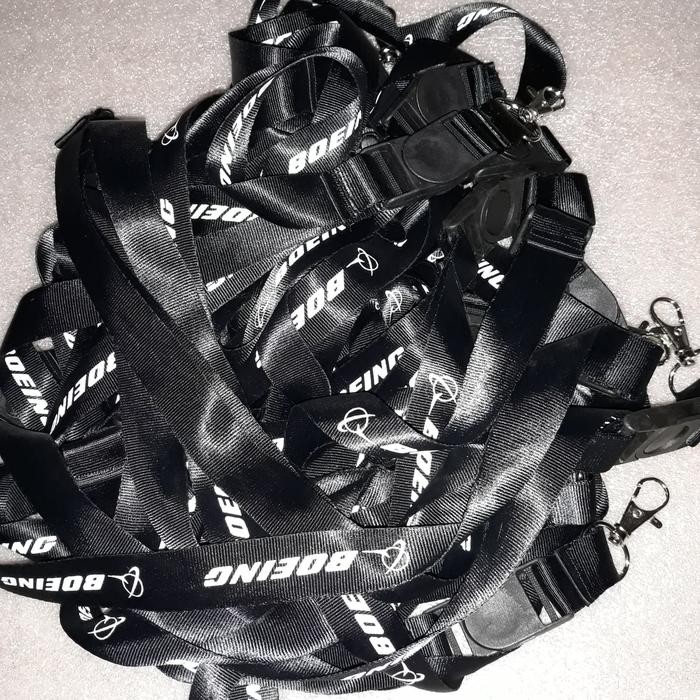 

Ready- Boeing Id Lanyard Sablon Hitam