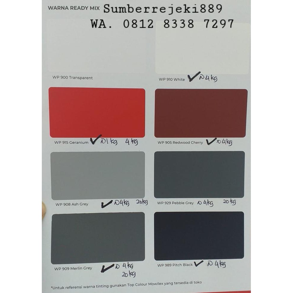 Mowilex Waterproof Wp-02 @4Kg #Gratisongkir