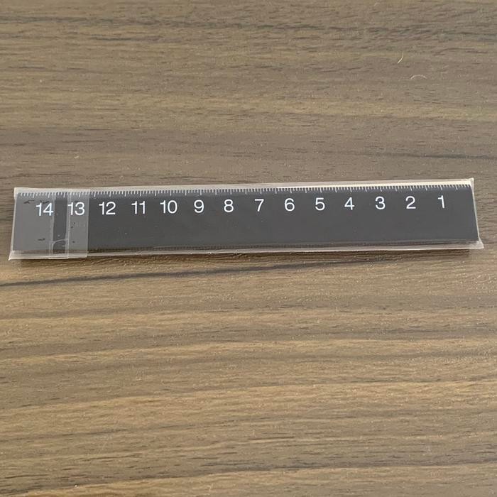 

MUJI double sided ruler black Penggaris