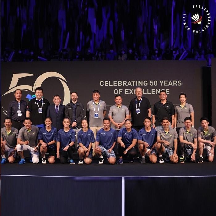 NEW LIMITED BAJU KAOS JERSEY SOUVENIR YONEX 50 YEARS OF EXELLENCE 2022