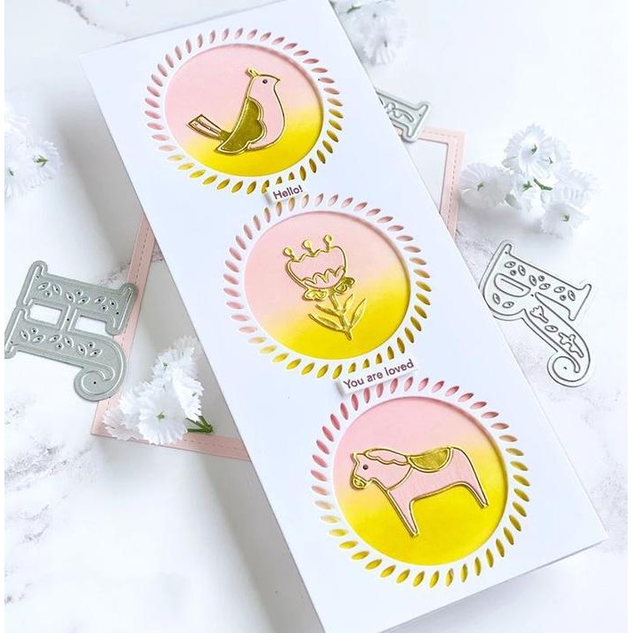 

METAL CUTTING DIES #L002 - ROUND, LACE, CARDS, DECORATION, JOURNAL KODE 817