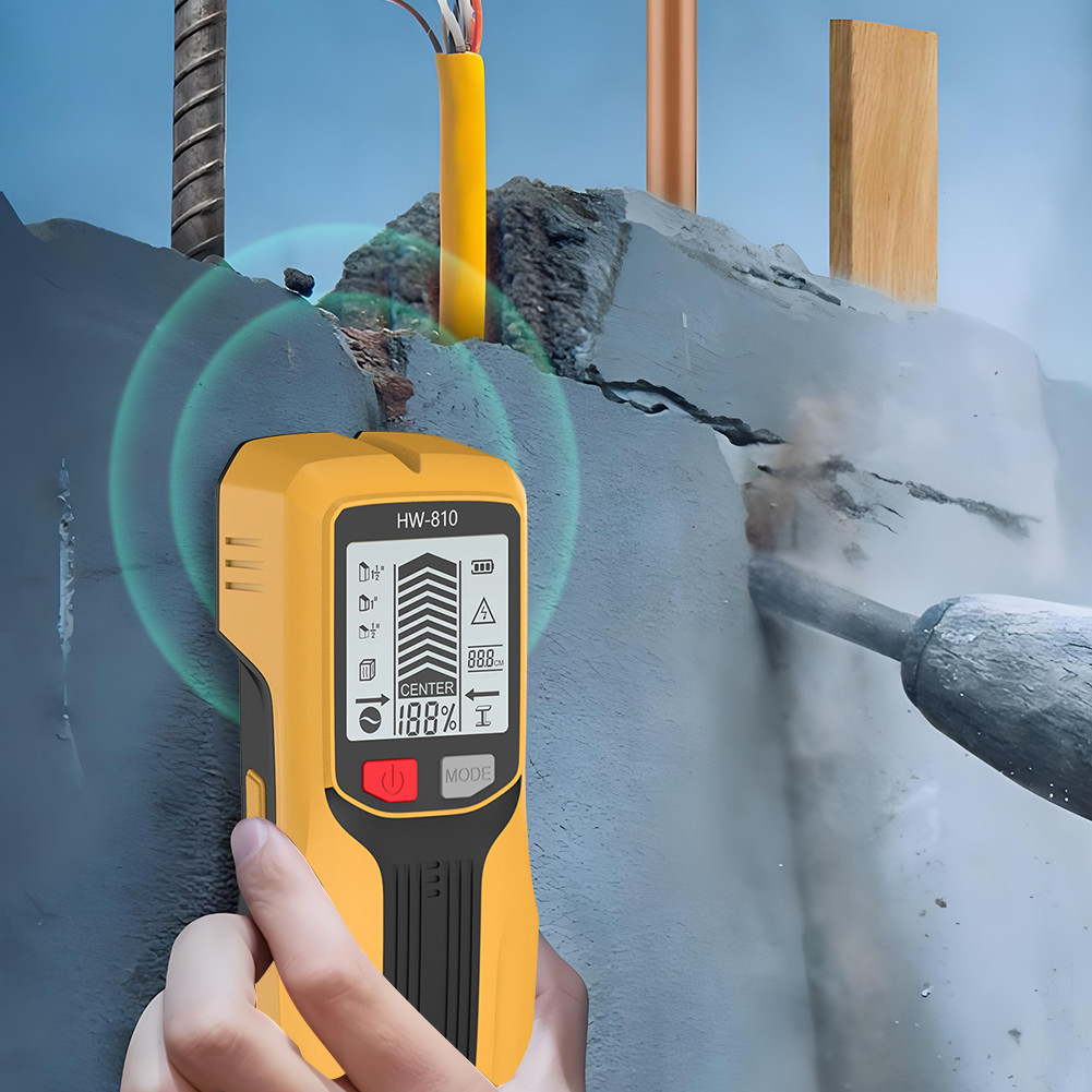 6 in 1 Stud Finder Wall Detector High Accuracy Electric Wall Scanner Sensor Stud Finder for Wood
