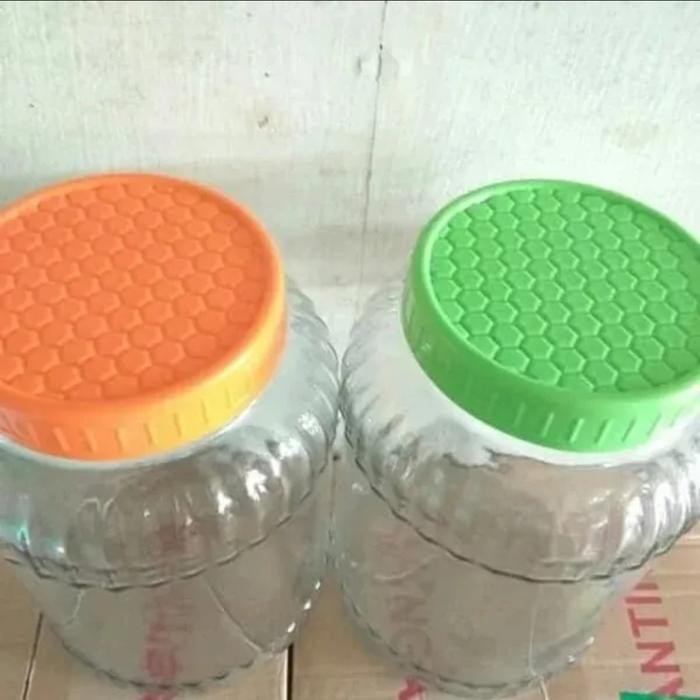 Toples Kaca Besar/Toples Cendol Tp 5/ Toples Es Buah ( Gojek/Grab) Pasti Diskon