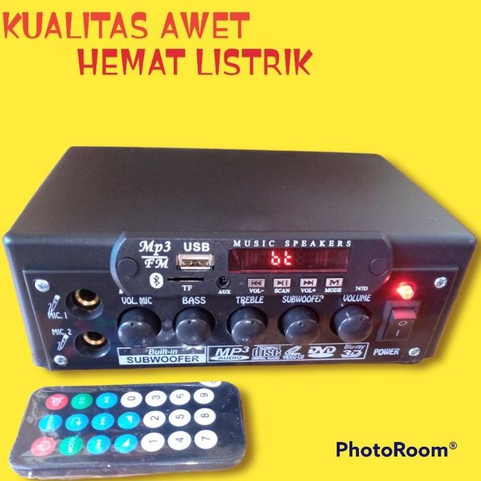 [Expert] AMPLIFIER BLUETOTH KARAOKE STEREO+subwofer