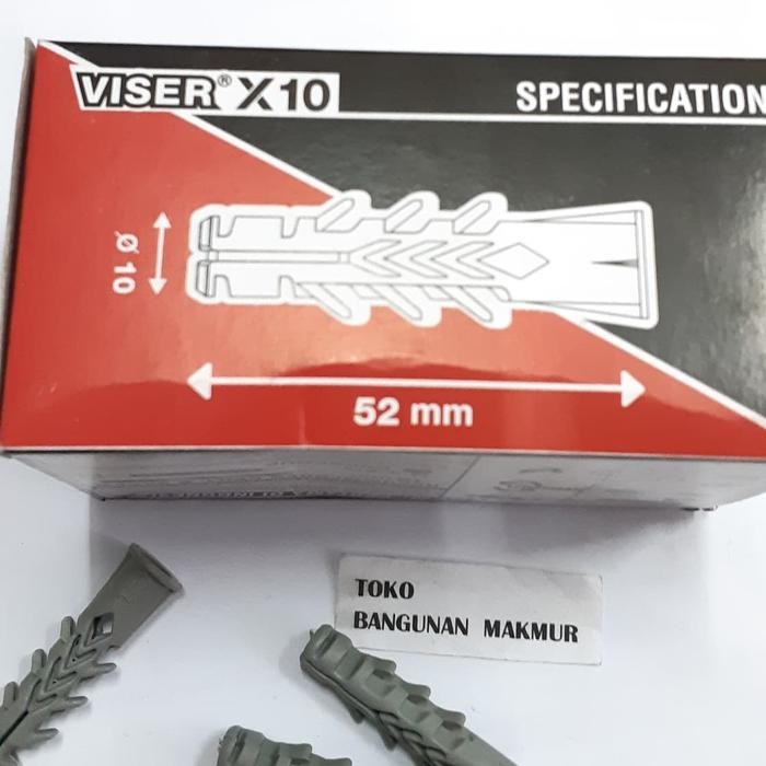 Fiser X10 / Viser x10 untuk Tembok Bata Ringan per ktk