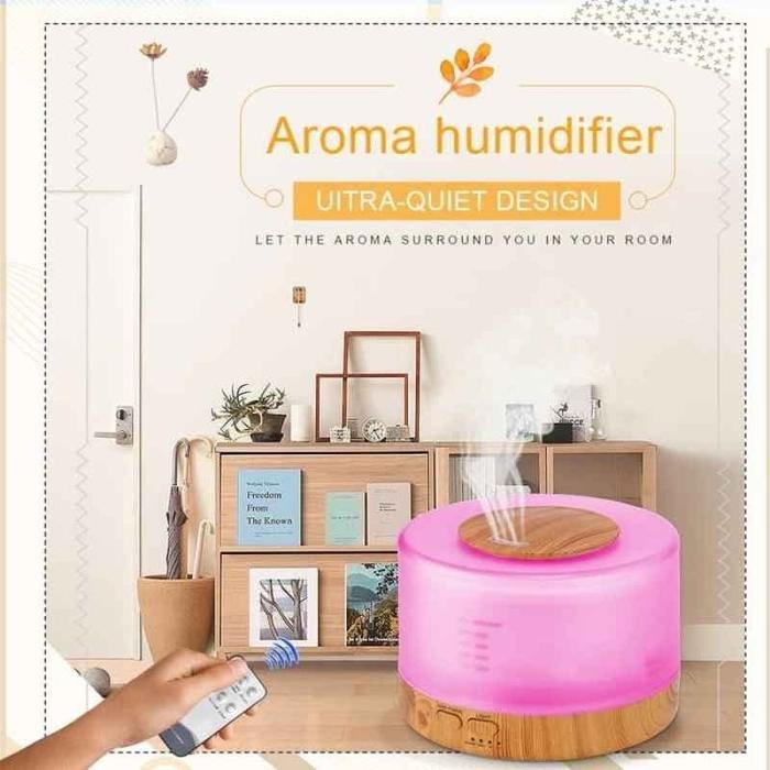 Aromatheraphy Humidifier 920 Motif Kayu Diffuser 500Ml 7 Color Light