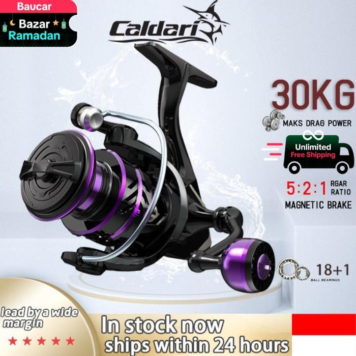 Caldari reel Pancing Spinning Reel fishing reel Gulungan Pancing Mesin Pancing Rod mesin casting