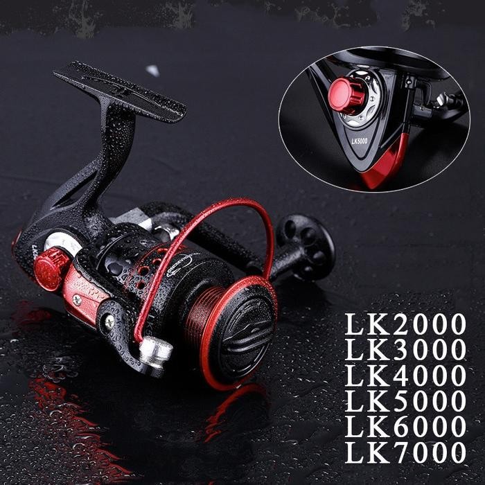 Reel Pancing LK2000-7000 Reel Pancing Full Metal 20Kg Tarik Maksimum Pegangan CNC NX2000-7000 Reel
