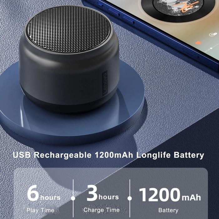 Lenovo Thinkplus K3 Bluetooth Portable Speaker Stereo Wireless