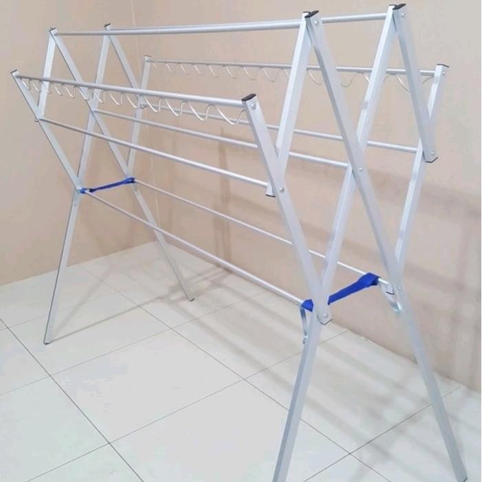 Jemuran baju aluminium / Drying rak / jemuran baju lipat