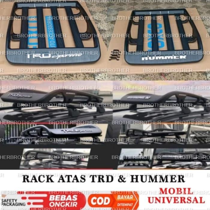 Roof Rack Hummer Trd Sportivo Rak Atas Mobil Universal Avanza Xenia Fortuner Rush Innova Calya Sigra
