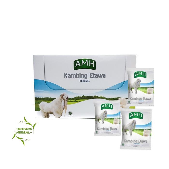 

New Susu Kambing bubuk AMH Original / Kemasan BOX PUTIH ORIGINAL / Isi 10 SACHET / SUSU KAMBING
