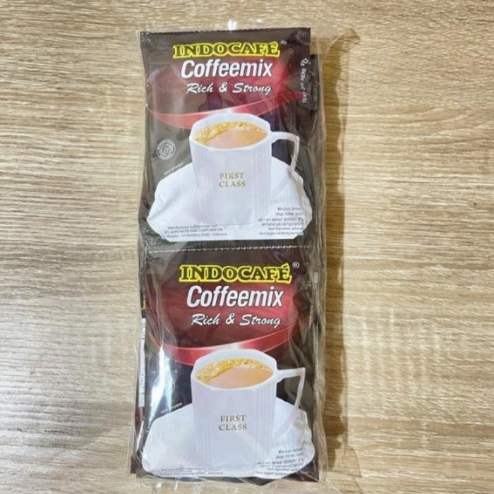 

New INDOCAFE RICH AND STRONG merah Coffemix - coffemix rich and strong Kopi Instan Sachet Kopi
