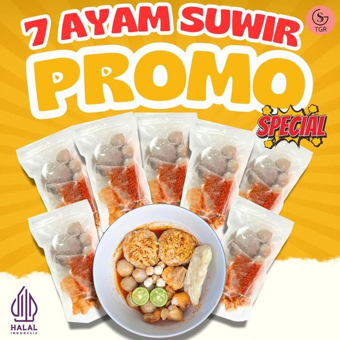 

PAKET 7 AYAM SUWIR PEDAS HOTPOT INSTAN FOOD KALDU PEDAS Kuah Mie Kari Soto Seblak CUANKI PAKET