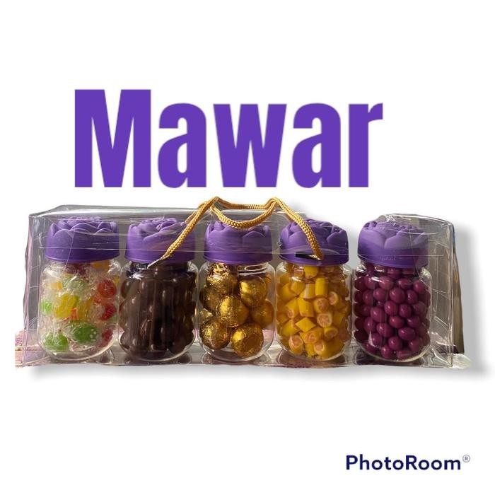 

1 paket coklat toples mawar ungu isi 5 TOPLES ungu