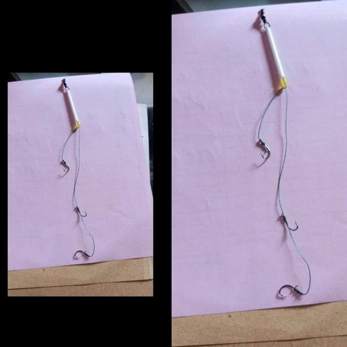 rangkaian mancing belanak kail 3 kail mancing ikan *