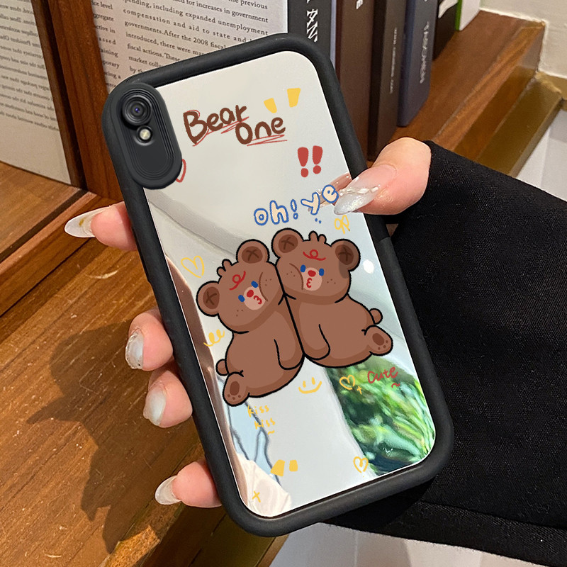 Casing Hp Xiaomi Redmi 9A Redmi 9i Redmi 9T Redmi 9 Power Case Casing Beruang coklat belakang Kasing