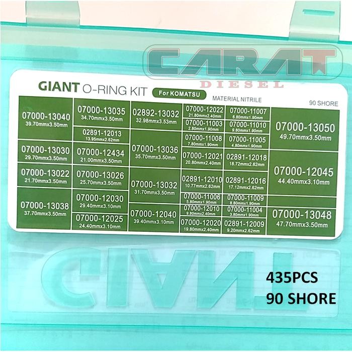 GIANT O-RING KIT for KOMATSU (ORING KIT)