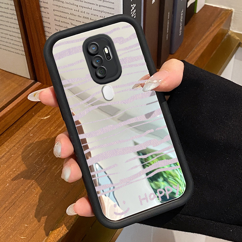 Casing Hp OPPO A5 2020 OPPO A9 2020 Case Casing garis Kasing HP Kesing Silikon Softcase cermin Cesin