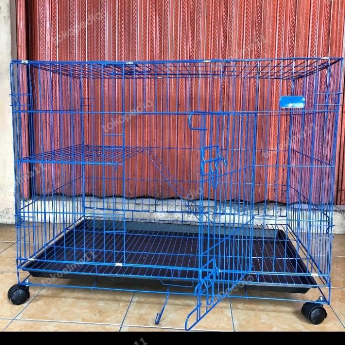 KANDANG BESAR KUCING JUMBO UKURAN 90X60X70 CM 1 TINGKAT