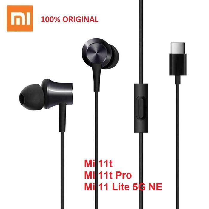 Headset Earphone XIAOMI Mi11t Mi 11t Pro 11 Lite 5G NE Type-C Original