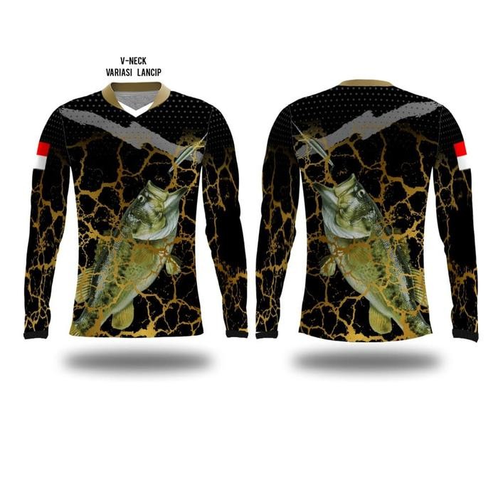 Kaos jersey jersy mancing mania fishing Lengan Panjang premium custom