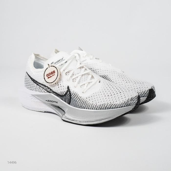 Sepatu Running ZoomX Vaporfly Next% 3 White Grey Silver Authentic