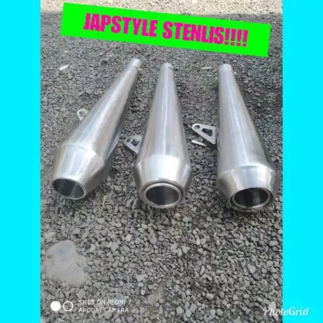 silincer knalpot japstyle stenlis bass padat