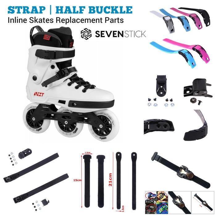 Strap Buckle Inline Skate Urban Slalom Tali Strap Nut Set
