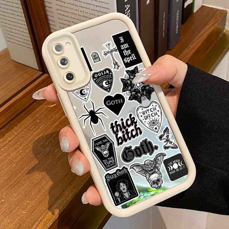 Casing Hp Untuk Samsung S24 FE S20 FE Samsung S21 FE Case Cyberpunk cermin Kasing tipis Perlindungan