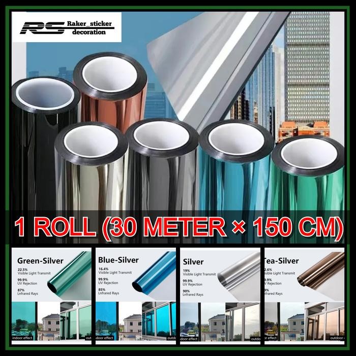 [1 Roll]Stiker Jendela Kaca Rumah Oneway Terjangkau Kualitas No1