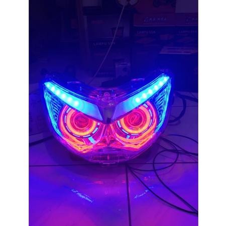Lampu Depan Projie hilo Nmax Old Set Batok Alis Plus Sein 2015 - 2019