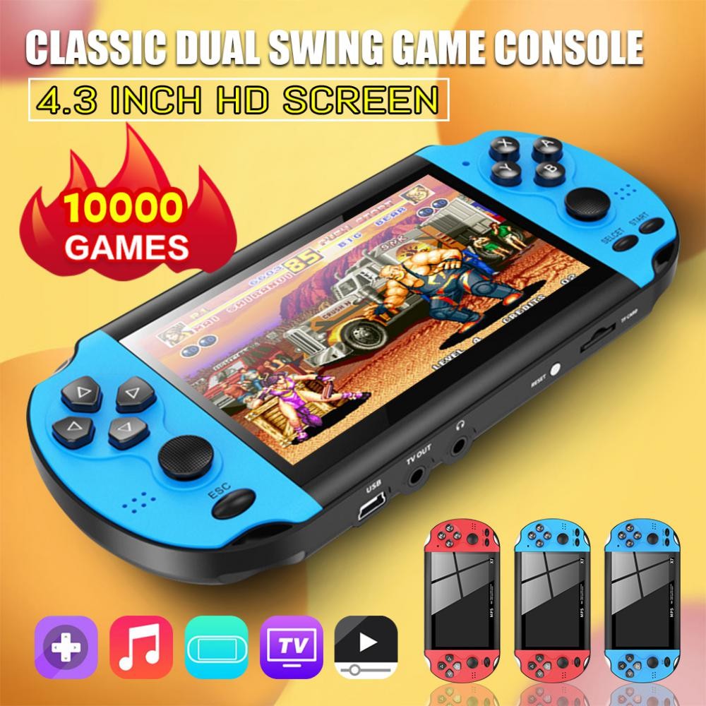 Retro Game Console Handheld X7 Nostalgic Tv Game Console 8g 10000