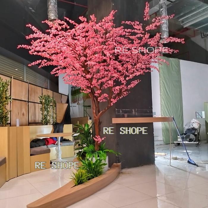 Bunga Hias Plastik/Sakura/Pohon Bunga Sakura/Pohon Dekorasi/Pohon Hias