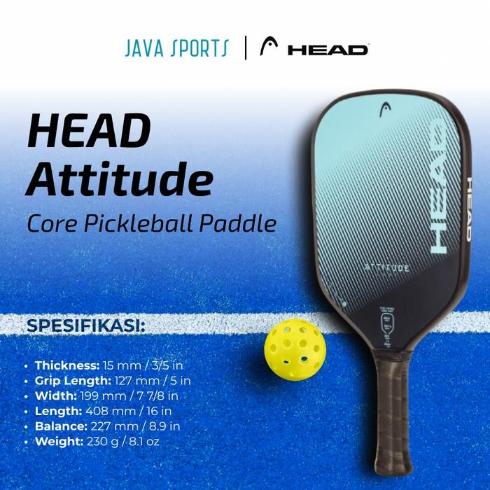 Raket Pickleball Head Attitude Core Original Pickleball Paddle Racket