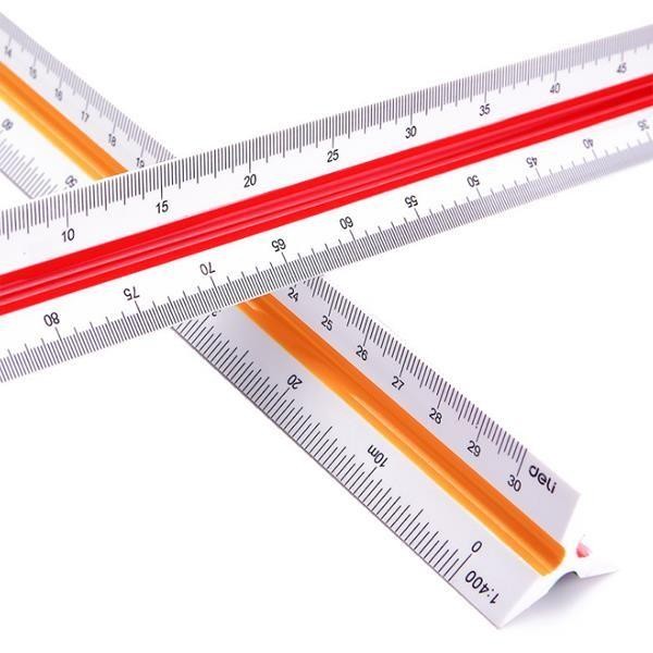 

MISTAR PENGGARIS SEGITIGA PENGUKUR SKALA 30 CM SCALE RULER DELI 8930