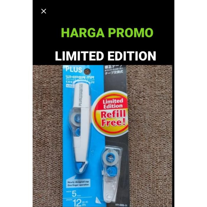 

HARGA PROMO CORRECTION TAPE WHIPER MR PLUS + REFILL LIMITED EDITION