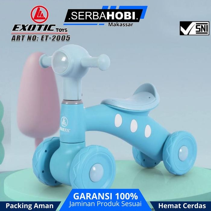 paling diminati] Balance Bike Anak Exotic ET2005/Sepeda Keseimbangan/Sepeda Santai Anak