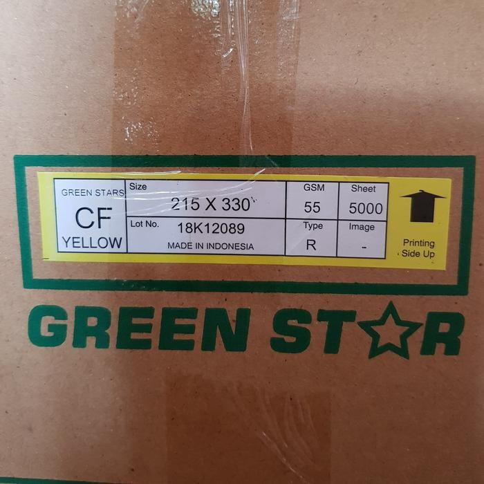 

NCR GS Green Star Bottom Kuning F4 kertas karbon nota kontan