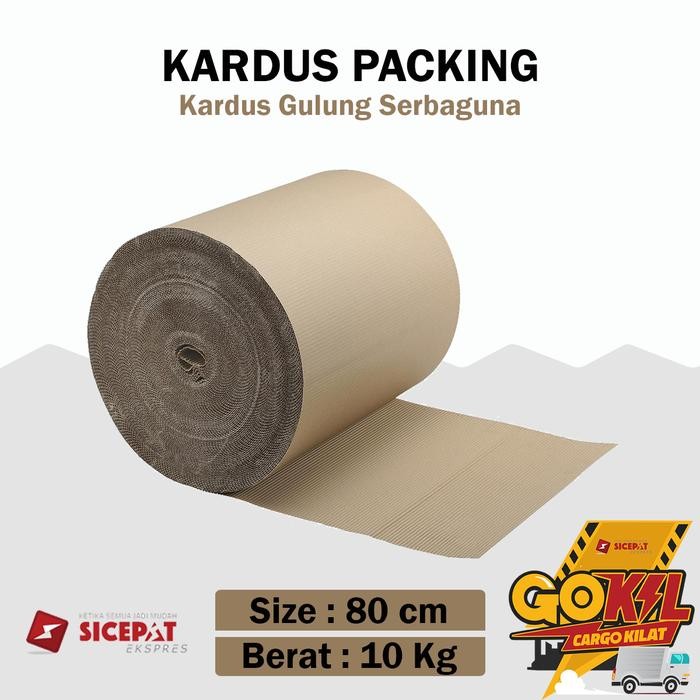 

Kardus Lembaran Single Face Roll 80 Cm Corrugated Roll Packing Gulung