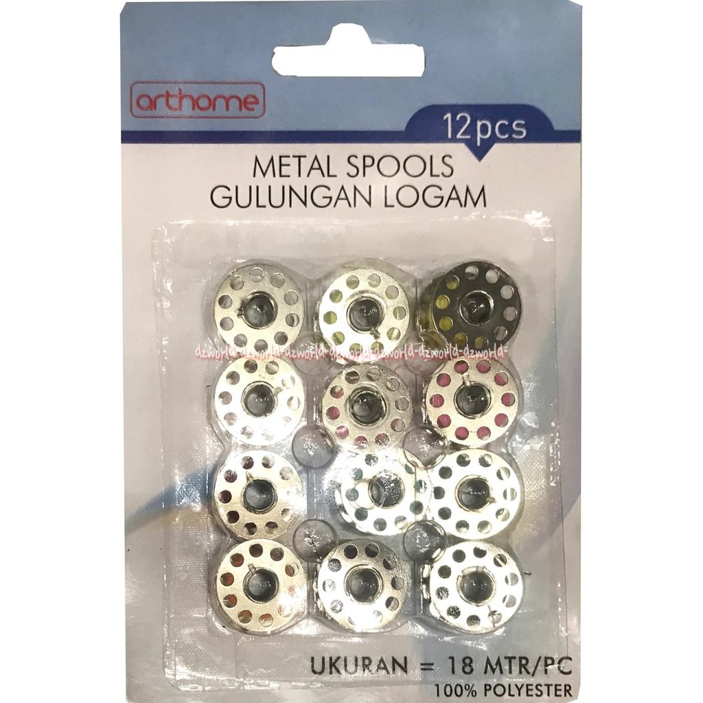 

Spools Metal Silver Gulungan Benang Isi Sekoci Benang Mesin Jahit