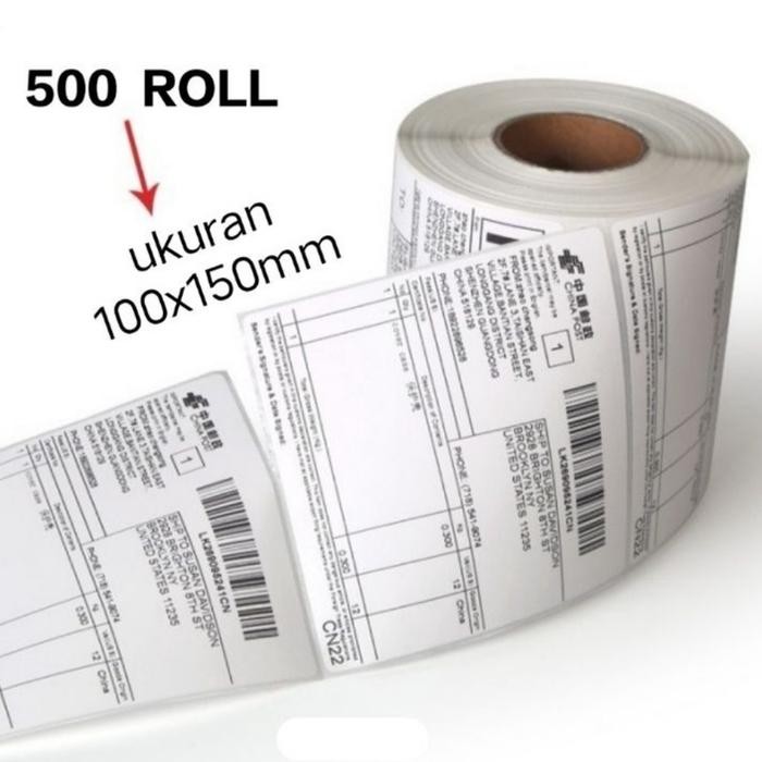 

kertas thermal 100x150 isi 500 Kertas label Sticker Printer Barcode A6