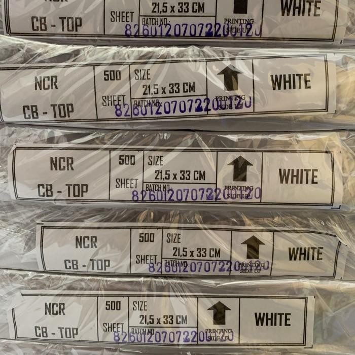 

KERTAS NCR Carbonless Ukuran Folio/F4 (Paper Coat)