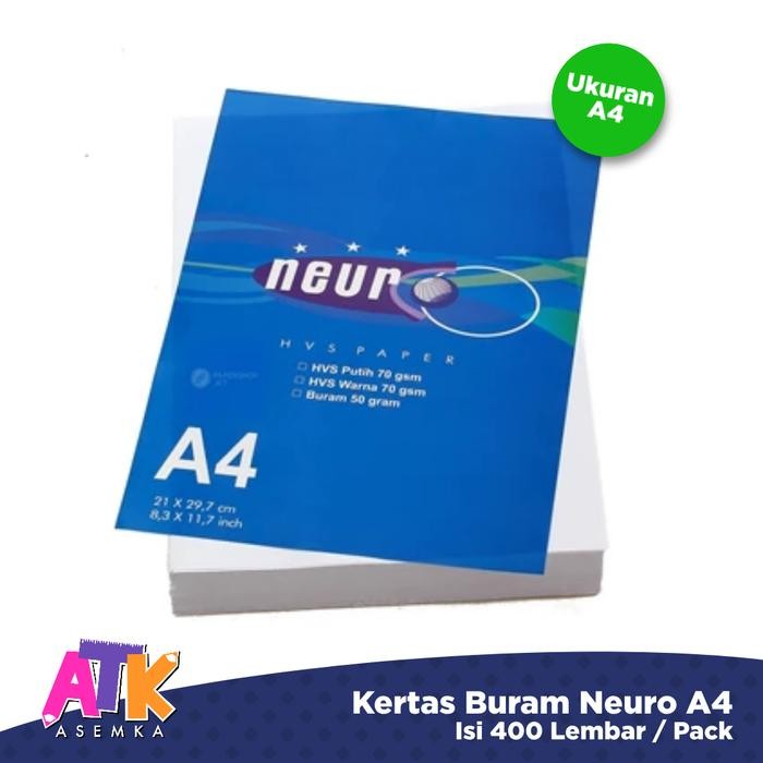 

Kertas Buram Neuro A4 / Kertas Koran Uk.A4 hvs
